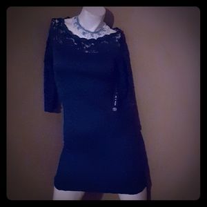 As U Wish Green Lace Body Con Dress